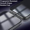 thumbnail image 5 of [2+2 Pack]FIMART For iPhone 15 Pro Max Screen Protector, HD and Privacy Tempered Glass Screen Protector with Camera Lens Protector [Easy Installation] [9H Hardness] [Bubble Free], 5 of 9