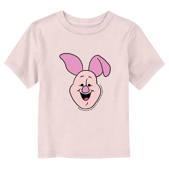 Toddler's Winnie the Pooh Piglet Large Portrait  Graphic Tee Light Pink 4T