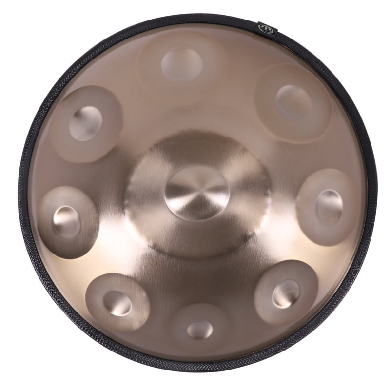 18IN Kurd D Minor 9 Notes Handpan Drum 440HZ Percussion Instrument Steel Tongue Drum