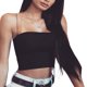 thumbnail image 1 of TRKIYQC, Top corto con tiras finas salvajes para mujer, Top de tirantes 2022, Top de tubo de camisola básico informal ajustado sin mangas a la moda para mujer TRKIYQC moderno, 1 of 8