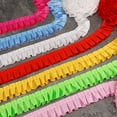 thumbnail image 4 of Ruffle Pleated Lace Trim Satin Ribbon Gather Ruffle Edge for Applique Sewing Crafts, Christmas, Home Decoration(yellow), 4 of 4