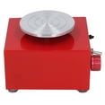 thumbnail image 3 of Mini Pottery Wheel, Compact Structure Adjustable Speed Red Pottery Wheel Machine Rust Proof Turntable 2000 RPM  for Kids for Parent Child Interaction UK Plug,US Plug,EU Plug,AU, 3 of 7