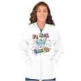 thumbnail image 4 of Vanity Smurf Feeling Smurfy Rainbow Zip Hoodie Sweatshirt Women Brisco Brands S, 4 of 5