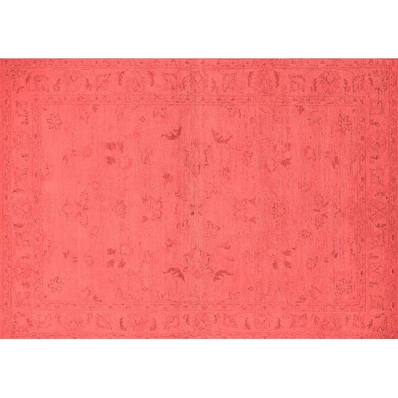 Ahgly Company Indoor Rectangle Oriental Red Traditional Area Rugs, 6' x 9'