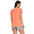 thumbnail image 7 of Women's V Neck Tops Puff Sleeve with Swiss Dot T-Shirts Summer Casual Loose Tshirts, 7 of 7