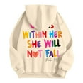 thumbnail image 5 of God Is Within Her She Will Never Fall Hoodies for Women 2025 Cute Christian Hoodie Hooded Sweatshirt Women Pullover, 5 of 6