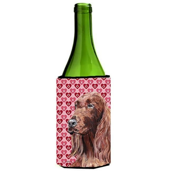 Irish Setter Valentines Love Wine bottle sleeve Hugger 24 oz.