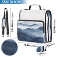 thumbnail image 2 of FORMRS Zipper Binder with Shoulder Strap 2-inch Ring 500 Sheet Capacity File Bag, Watercolor Mountains, 2 of 5
