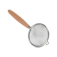 thumbnail image 3 of wolftale Double Mesh Extra Fine Stainless Strainers Kitchen Round Small Filter Mesh Spoon Colander with Wooden Handle 7cm 8cm No.01 small, 3 of 6