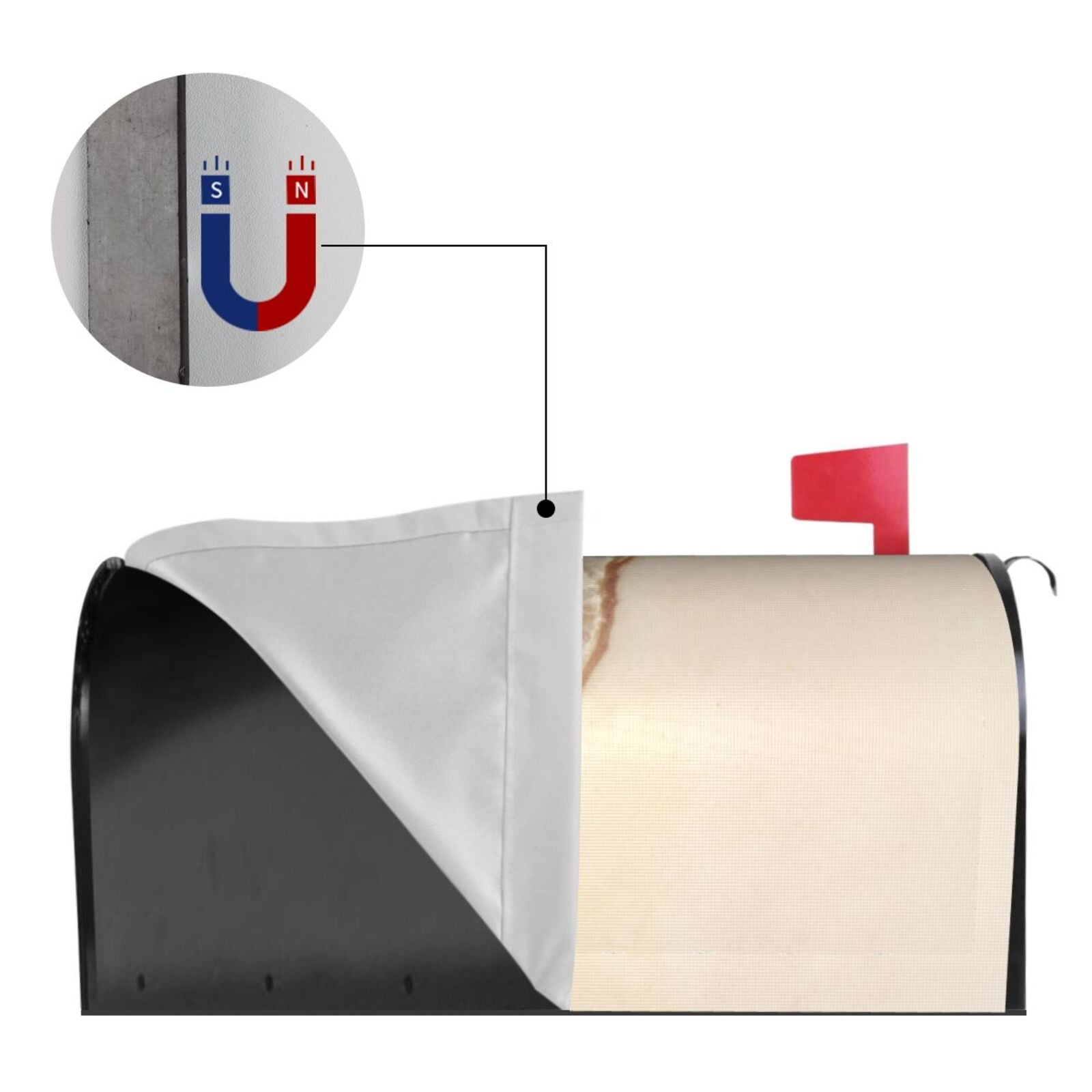 Kdxio Magnetic Mailbox Cover 21x18 in Mailbox Cover Outdoor Decoration Holiday Mailbox Covers for Home Garden Yard-21x18 in
