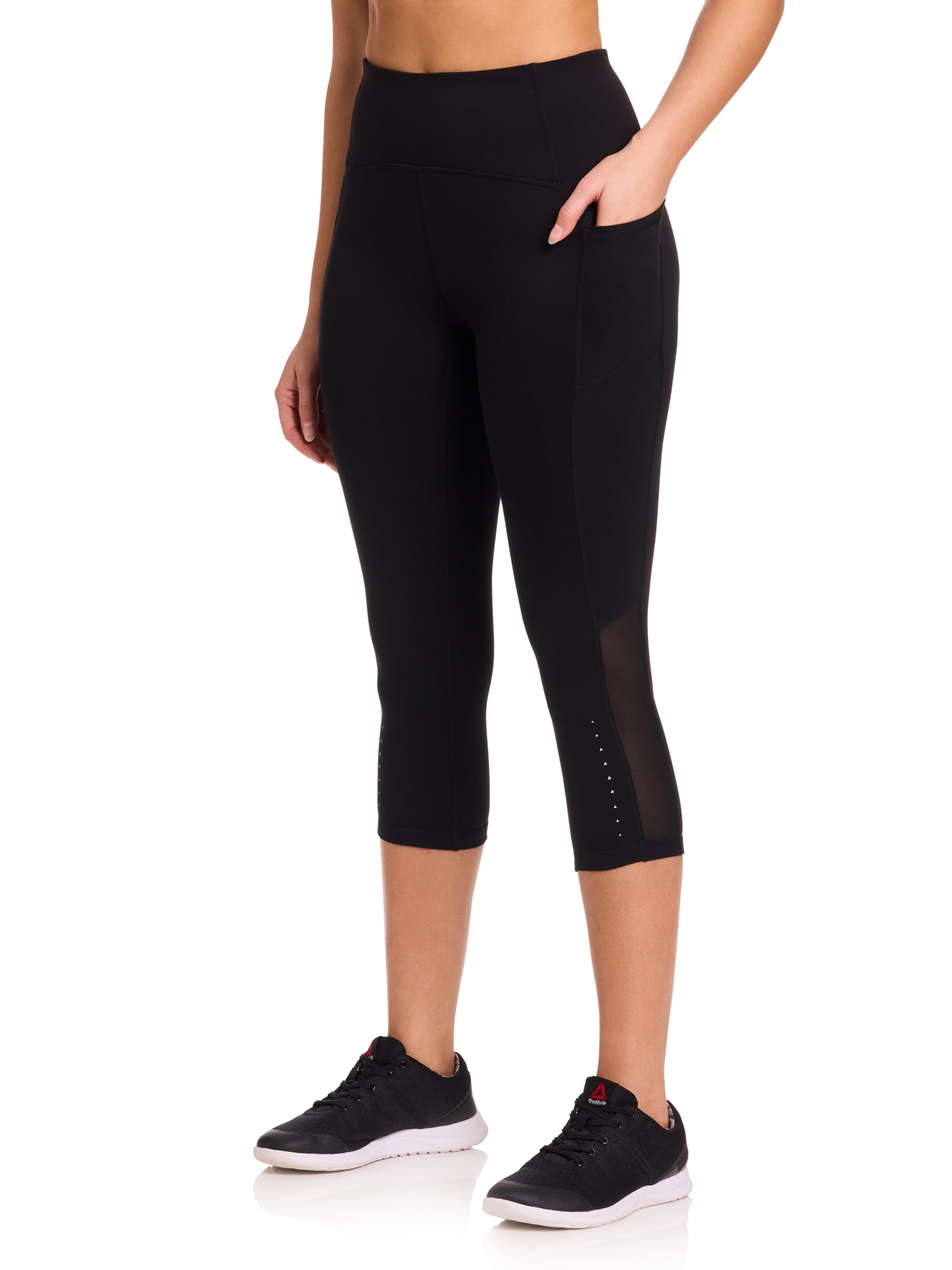 Reebok Women's On the Run High Rise Capri Legging, Sizes XS-XXXL