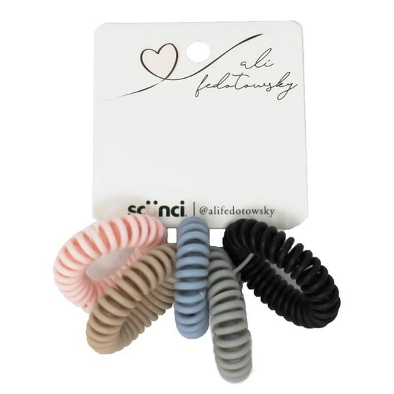 No Damage Spirals Elastics Ponytailers 5 pieces