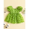 thumbnail image 3 of Bagilaanoe Toddler Baby Girl Summer Dress 3D Butterfly Puff Short Sleeve A-line Princess Dresses 6M 12M 18M 24M 3T 4T Kid Tulle Skirt, 3 of 9