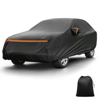 Unique Bargains Car Cover for BMW X3 F25/G01 2010-2024 PEVA Spunlace Cotton Outdoor Full Car Cover All Weather Waterproof Windproof Sun Rain Snow Protection with Passenger Door Zipper Black