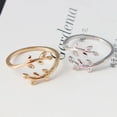 thumbnail image 3 of Anillo De Dedo Anillo De Hoja Ajustable Anillo Abierto Regalo De Joyería Para Niñas Mujeres Kearding AP006156-01, 3 of 6