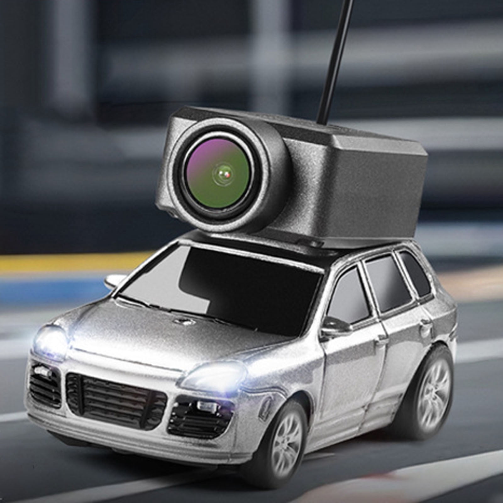 1/64 WL Mini RC Car With FPV Camera & LED Ambient Lights & Interactive Controls & 3 Speed Modes Remote Control Car FPV RC Drift Cars For Adult，Controlled Via A Mobile App Hex Car Land Water Remote