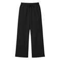 thumbnail image 4 of DLIDG Wide Leg Sweatpants for Women Baggy&nbsp;Elastic High Waisted Joggers Drawstring Track Pants with Pockets Basic Lightweight&nbsp;Joggers Fashion Loose Sweatpants Casual Lounge Trousers Black S, 4 of 4