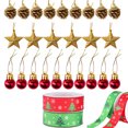 thumbnail image 1 of 25PCS Christmas Ball Ornament Set DIY Xmas Tree Ornament with 2 Rolls Ribbons, 1 of 10