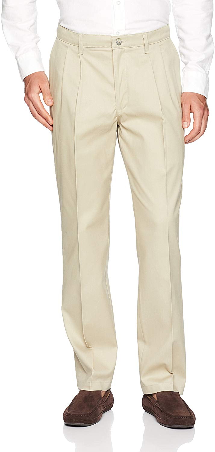 lee men's total freedom stretch relaxed fit flat front pant