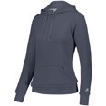 thumbnail image 1 of Russell Athletic Womens Lightweight Hooded Sweatshirt, XL, Black Heather, 1 of 1