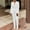 White, variant on Cxenplz Women's Double Breasted Blazer Set Formal 2 Piece Pants Outfits Long Sleeve Bussines Suit Set for Work Office
