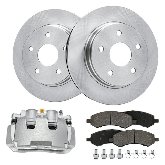 Detroit Axle - Front Brake Kit for Dodge Ram 1500 Classic Brake Rotors Brake Caliper Ceramic Brakes Pads Replacement