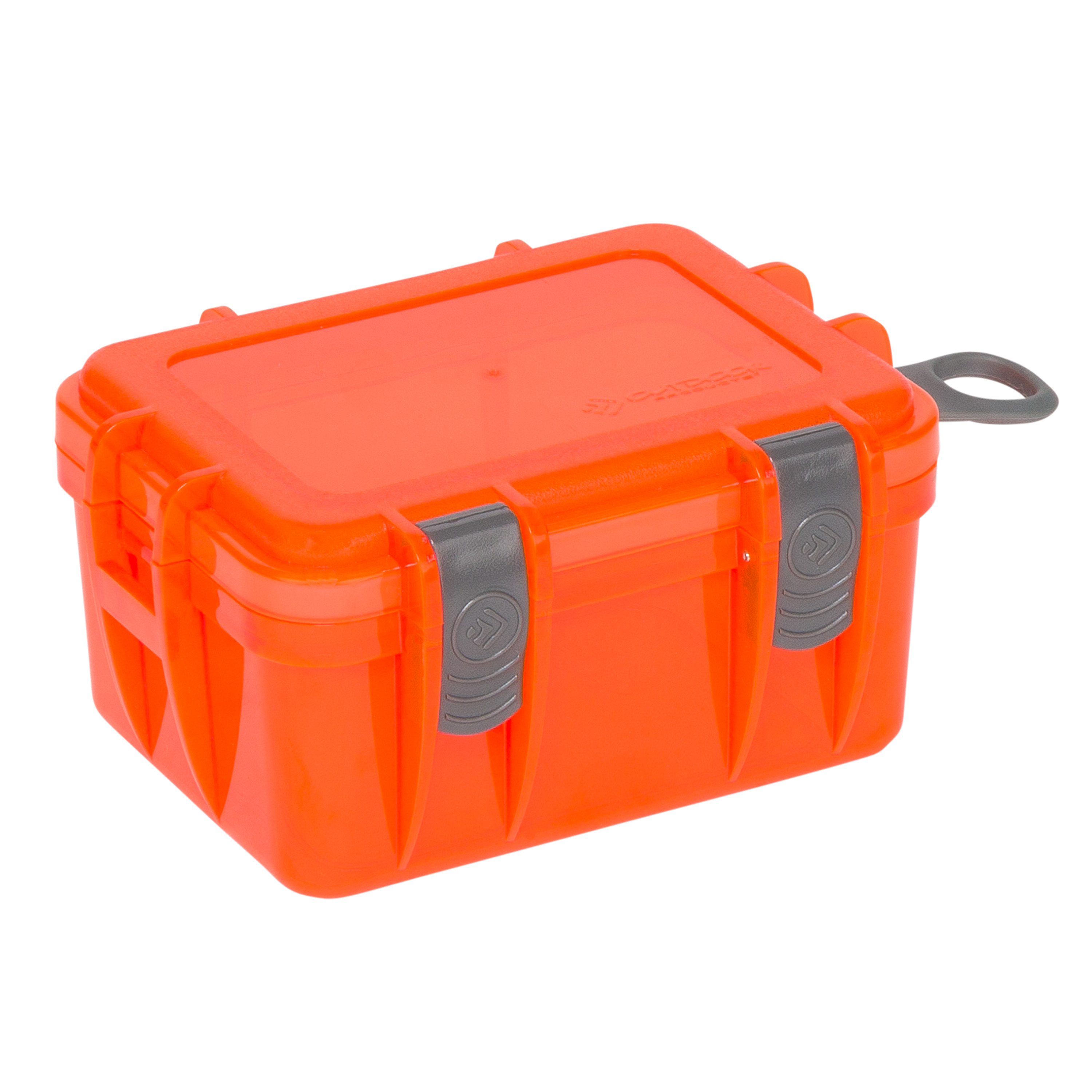 Outdoor Products Small Watertight Dry Box, Orange, Polycarbonate, Solid Print