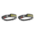 thumbnail image 2 of Sonducket Linterna frontal de alto brillo de 350lm para senderismo, pesca nocturna, linterna frontal impermeable para correr, faro ajustable, Blanco Rojo Amarillo 2Conjunto, 2 of 6