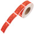 thumbnail image 1 of unbranded 500Ud Etiquetas De Advertencia Rojas Adhesivas Y Resistentes Al Transporte, 1 of 7