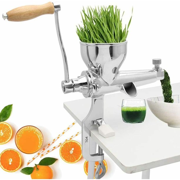 Manual Wheatgrass Juicer Extractor, Stainless Steel Manual Juicer for