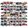 thumbnail image 3 of 35pcs Retro Stickers Stationery Vintage Stickers Cars Decals for Guitar Laptop Suitcase, 3 of 9