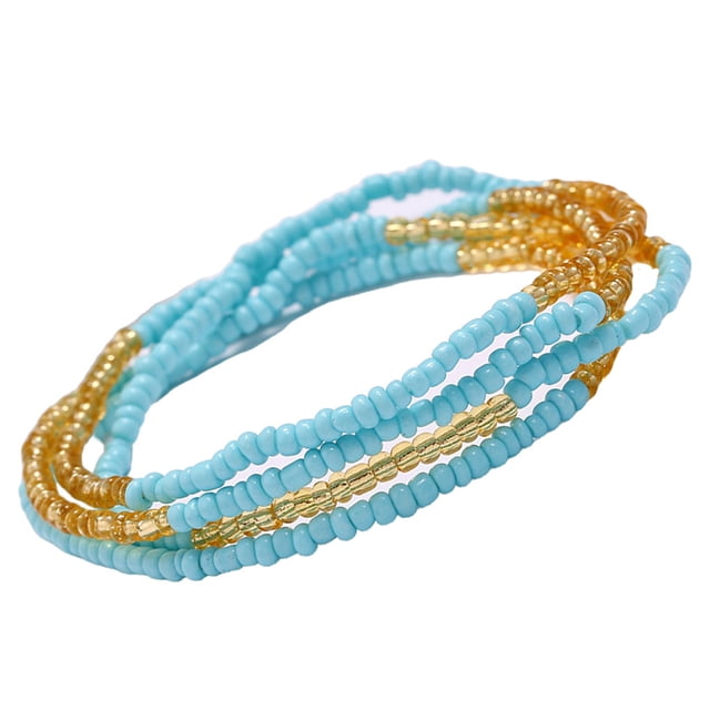Qarigey Cuentas Cadena de cintura Estilo simple Ropa elegante Cintura Decoraciones Playa al aire libre Vestir Cadenas del vientre Joyería del cuerpo Ropa, zapatos y accesorios Miscelánea tipo 9 Qarigey AP009737-09