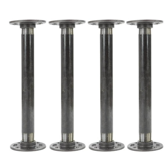1 In  X 12 In  Pipe Table Legs - 4 Pack