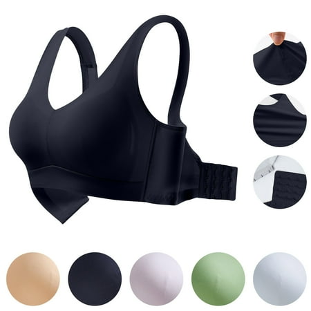 Jacenvly New Bras for Women Plus Size Women s Glossy Seamless Style Lingerie Thin Style Large Chest Small Collection Non Steel Ring Sagging Bra Sports Oversized Underwear Lightweight Sports Bra
