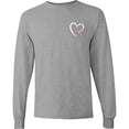thumbnail image 3 of Inktastic Basketball Heart Long Sleeve T-Shirt, 3 of 5