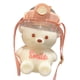 thumbnail image 2 of Botella de paja de oso Kawaii, botella de agua portátil para niños de dibujos animados con pajita y lazo de transporte, correa de hombro ajustable para viajes al aire libre, 2 of 8