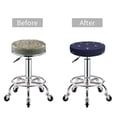 thumbnail image 3 of Anchor Heart Blue Round Bar Stool Seat Covers, Elastic Round Chair Cover Stool Seat Slipcover Bar Stool Cushions Round Pad for 12-14 inch, 3 of 5