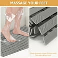 thumbnail image 6 of Yolife Extra Large PVC Shower Mat, 35.4x24 inch Non-Slip Bath Mat with Quick Drain, No Suction Cups, Easy to Cut & Store for Tub, Stall, Spa,Light Grey, 6 of 8