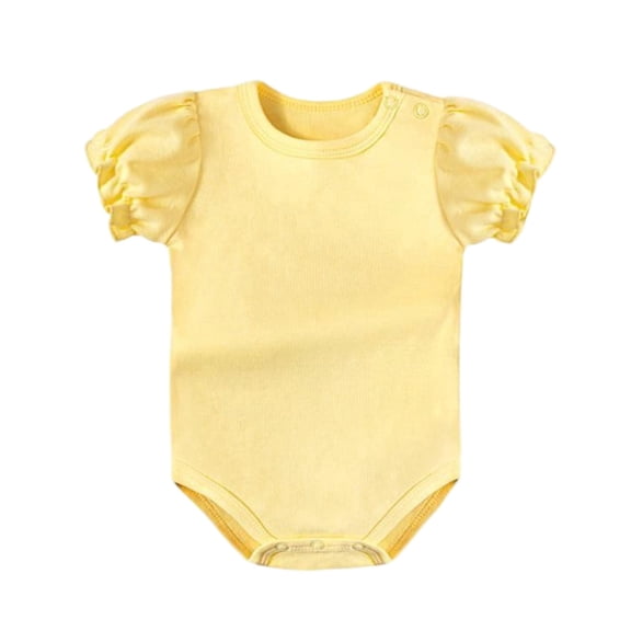 Favoffer Infant Toddler Boys Girls Sleeveless Romper Summer New Cute Solid Color Baby Bodysuit for Daily Play Party Holiday Sizes 3-24M