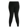 thumbnail image 3 of No Boundaries Faux Sueded Ankle Leggings, 27.5”Inseam, 1 or 2-Pack, Women's & Women's Plus Sizes XXS-4X, 3 of 7