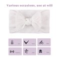 thumbnail image 1 of Diadema elástica de nailon suave para bebé, diadema turbante para niñas recién nacidas con lazo Tmvgtek Para estrenar, 1 of 6