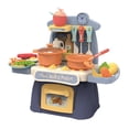 thumbnail image 1 of Mini Cuisine de Jeu avec Lumières et Sons Réalistes, Jouet de Cuisine Factice avec 26 Accessoires, Cadeau Interactif de Jeu de Rôle pour les 2 Ans et Plus, 1 of 7