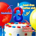 thumbnail image 6 of Red and white plumber 9 birthday candle, number 9 candle, cartoon game theme party decoration, birthday cake decoration, 6 of 7