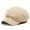 Khaki, variant on Womens Newsboy Cap Summer Beret Cap 8 Panels Vintage Cabbie Hat Octagonal Visor Cap (Black One Size)