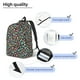 thumbnail image 3 of Balery Alphabet Mochila Clásica Impresa Básica para Viaje, Mochila Escolar Resistente al Agua, Mochila de Lona con Correas Ajustables-Small, 3 of 5