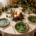 thumbnail image 2 of Zynviq 10pc Christmas Paper&nbsp;Plates 9in Christmas Tree Disposable Paper Plates Paper Green Round Reusable Party Supplies And Decorations, 2 of 6
