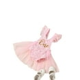 thumbnail image 6 of GXFC Infant Baby Girls Casual Romper Dress Newborn Girls Patchwork Fly Sleeve Floral Print Lace Tutu Dress Girls Summer Princess Dress 0-24M, 6 of 9