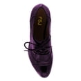 thumbnail image 2 of FSJ Women Vintage Closed Toe Dress Oxfords Comfortable Chunky Heel Wingtip Brogues Perforated Lace-Up Pumps Office Shoes Size 6 Purple, 2 of 4