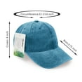 thumbnail image 2 of Baseball Cap, Washed Cotton Adjustable Sport Outdoor Sun Cap Unisex Hip hop Casual Hat Snapback Cap Blue, 2 of 6