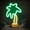 COCONUT TREE, variant on Popsicle Neon Light - Popsicle Neon Sign for , Desktop, Tabletop Decor - / Popsicle Lights - Ice Night Light Lamp with Stand- & Warm White Signs